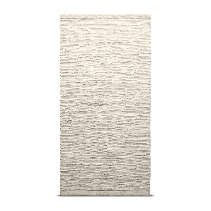 Cotton rug  140x200 cm - desert white (white) - Rug Solid