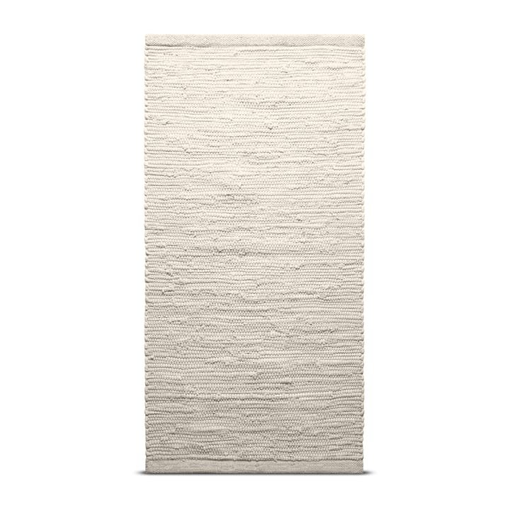 Cotton rug 140x200 cm - desert white (white) - Rug Solid