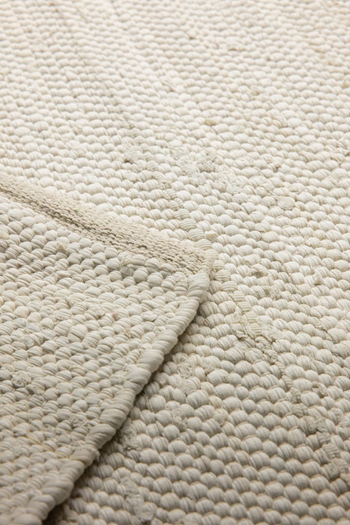 Cotton rug 140x200 cm - desert white (white) - Rug Solid