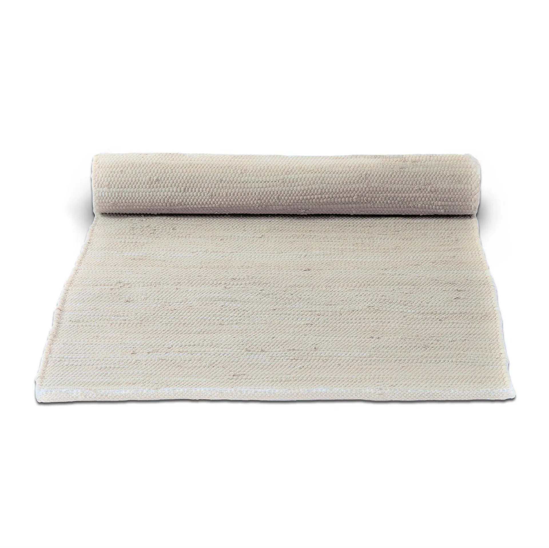 Cotton rug 140x200 cm, desert white (white) Rug Solid