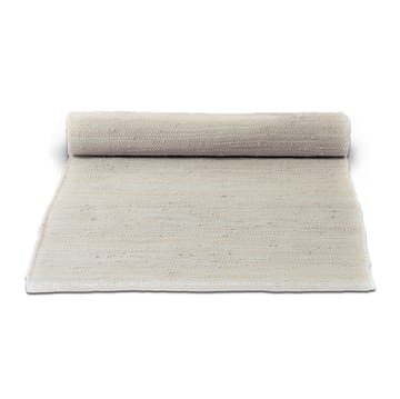 Cotton rug 140x200 cm - desert white (white) - Rug Solid