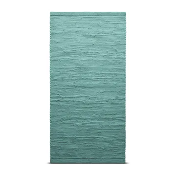 Cotton rug 140x200 cm - dusty jade (mint) - Rug Solid