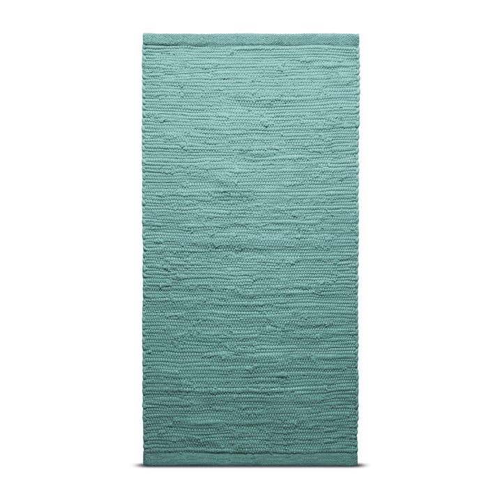 Cotton rug 140x200 cm - dusty jade (mint) - Rug Solid