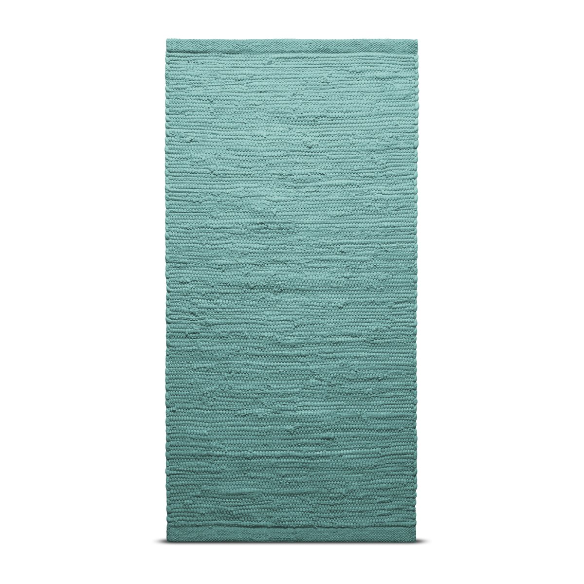 Rug Solid Cotton rug 140x200 cm dusty jade (mint) | Scandinavian Design | Woven cotton rugs | Green