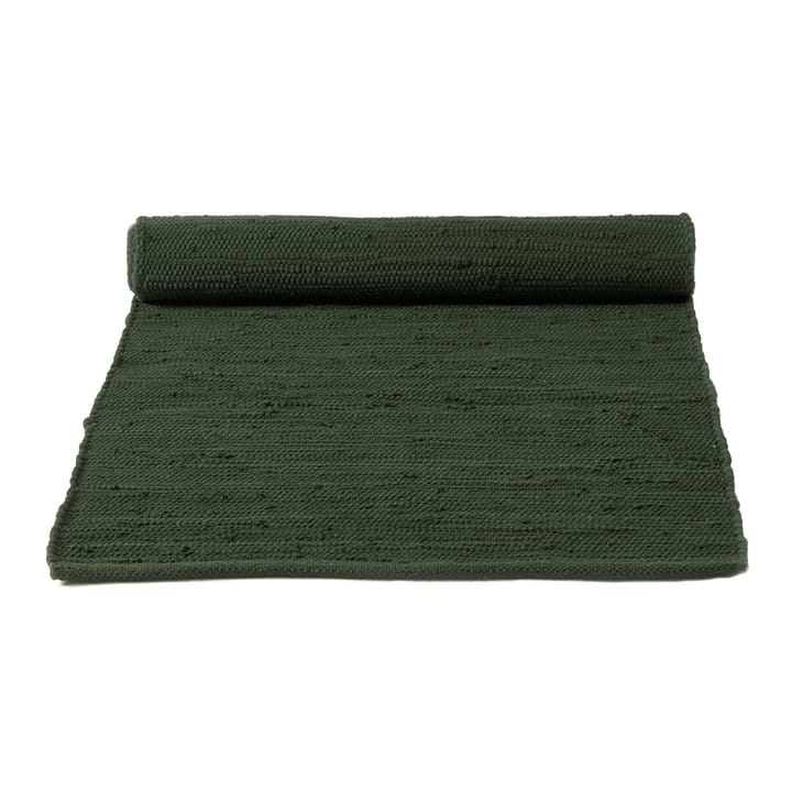 Cotton rug 140x200 cm - guilty green (green) - Rug Solid