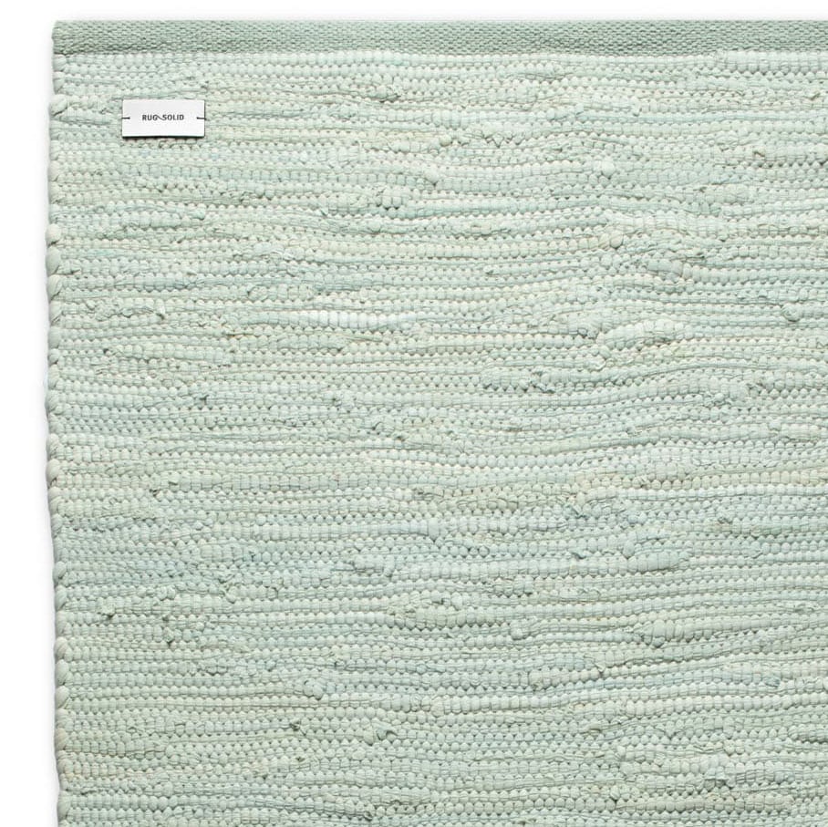 Rug Solid Cotton rug 140x200 cm Mint | Scandinavian Design | Woven cotton rugs | Green