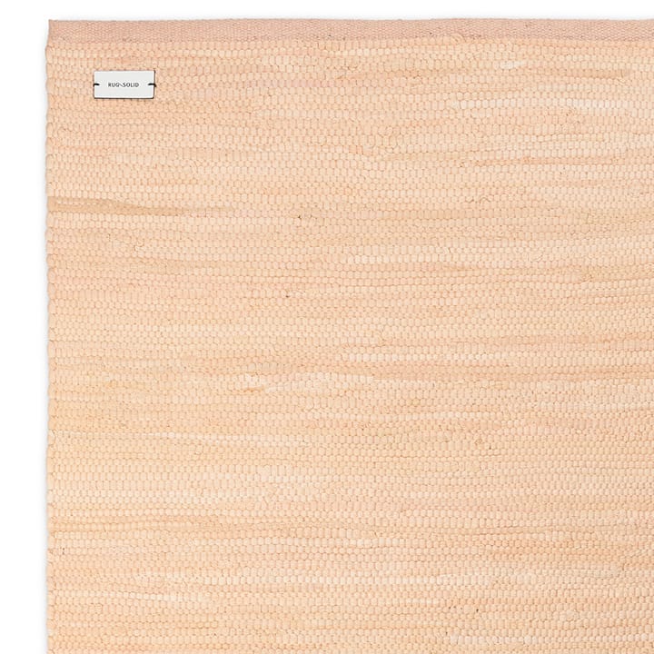 Cotton rug 140x200 cm - soft peach (orange) - Rug Solid