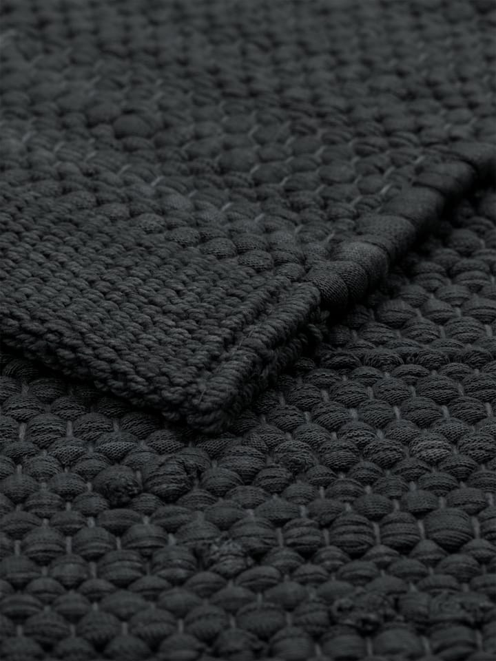 Cotton rug 170x240 cm - Charcoal - Rug Solid