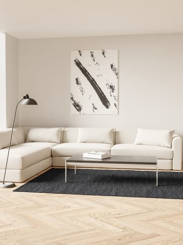 Cotton rug 170x240 cm - Charcoal - Rug Solid