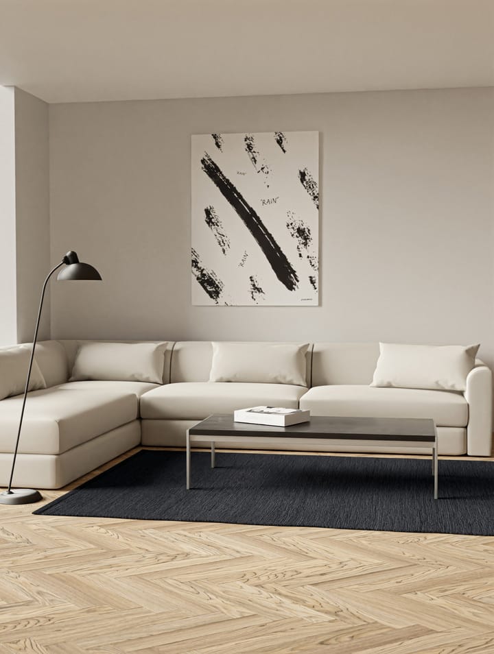 Cotton rug 170x240 cm, Charcoal Rug Solid