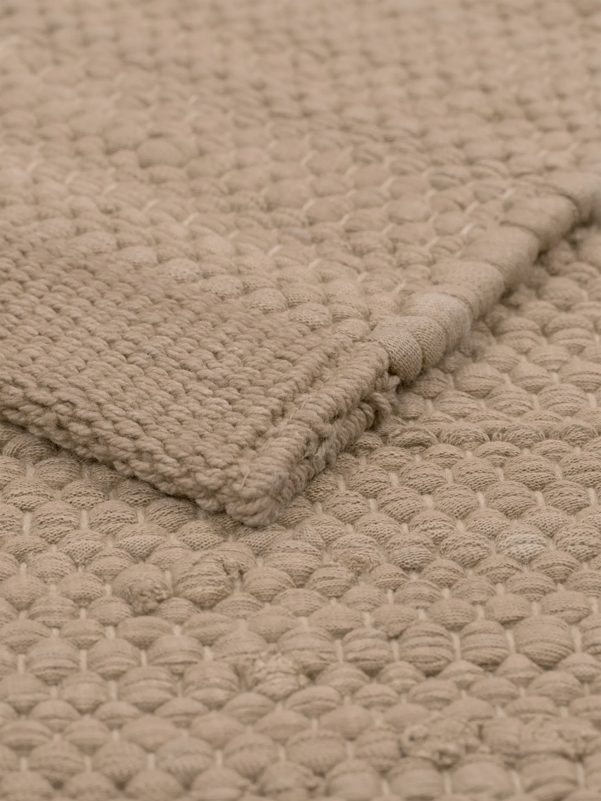 Cotton rug 170x240 cm, Nougat Rug Solid