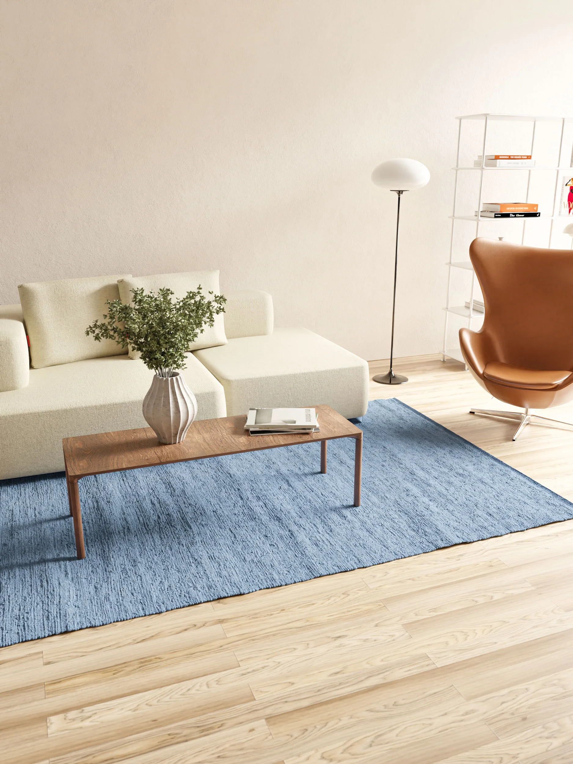 Cotton rug 170x240 cm, Pacific Rug Solid