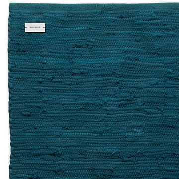Cotton rug 170x240 cm - petroleum (petrolblue) - Rug Solid