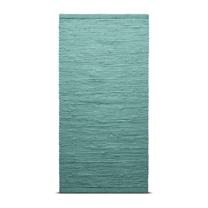 Cotton rug  60x90 cm - dusty jade (mint) - Rug Solid