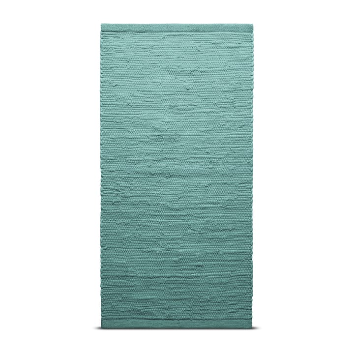 Cotton rug 60x90 cm - dusty jade (mint) - Rug Solid