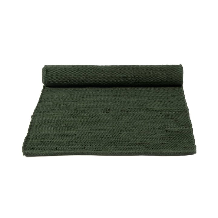 Cotton rug 60x90 cm - guilty green (green) - Rug Solid
