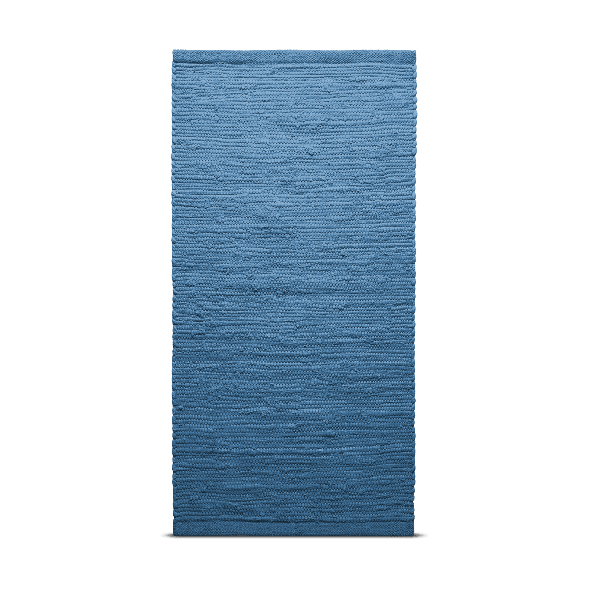 Rug Solid Cotton rug 60x90 cm Pacific | Scandinavian Design | Woven cotton rugs | Blue