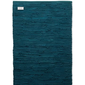 Cotton rug 60x90 cm - petroleum (petrolblue) - Rug Solid