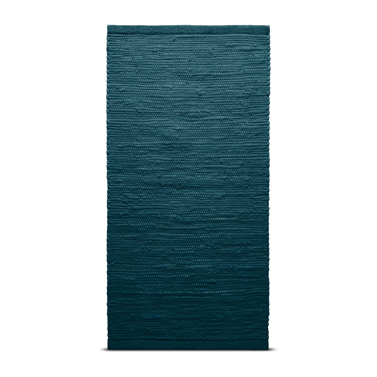 Rug Solid Cotton rug 60x90 cm petroleum (petrolblue)
