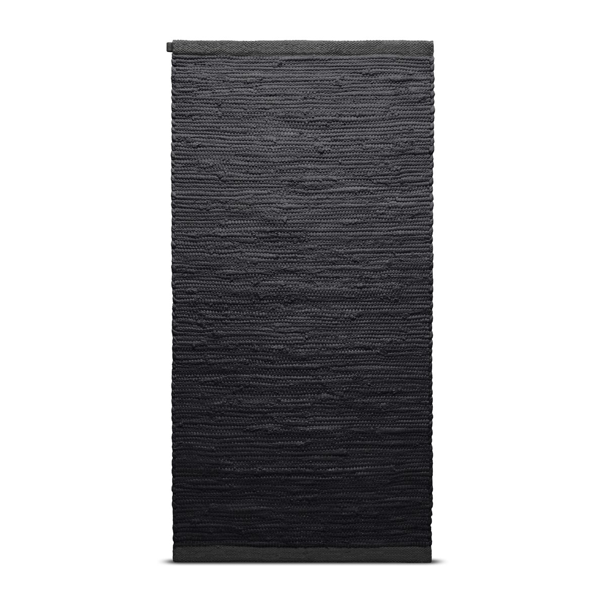 Rug Solid Cotton rug 65x135 cm Charcoal | Scandinavian Design | Woven cotton rugs | Grey