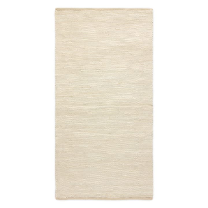 Cotton rug  65x135 cm - desert white (white) - Rug Solid