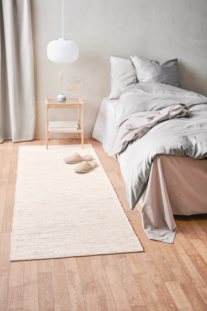 Cotton rug 65x135 cm, desert white (white) Rug Solid