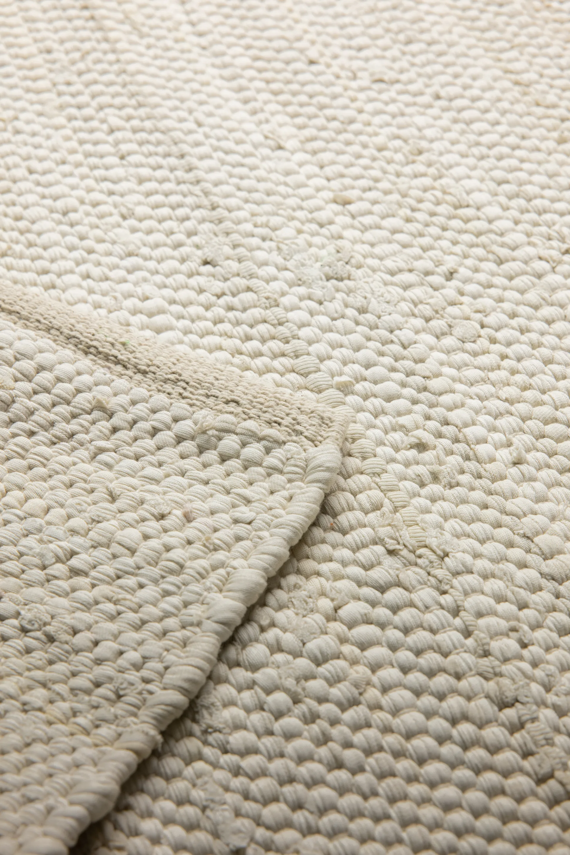 Cotton rug 65x135 cm, desert white (white) Rug Solid