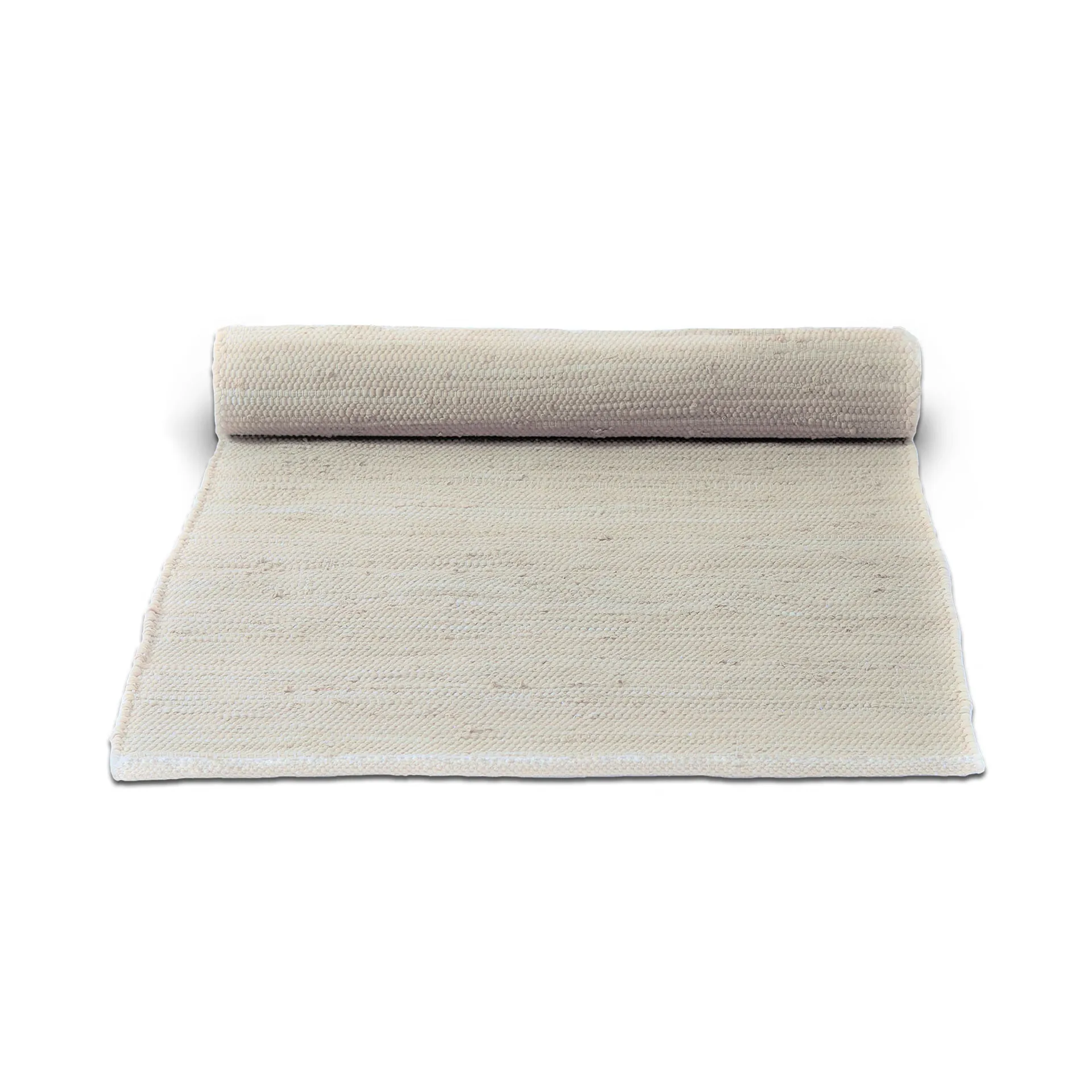 Cotton rug 65x135 cm, desert white (white) Rug Solid