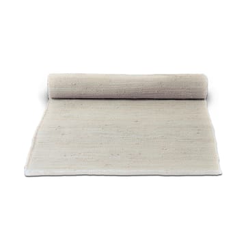 Cotton rug 65x135 cm - desert white (white) - Rug Solid