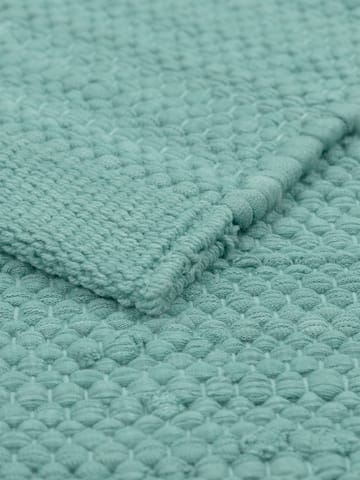 Cotton rug 65x135 cm - dusty jade (mint) - Rug Solid