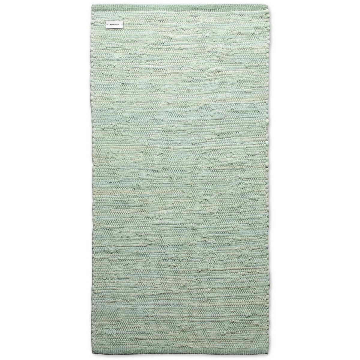Rug Solid Cotton rug 65x135 cm Mint | Scandinavian Design | Woven cotton rugs | Green