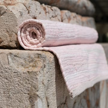 Cotton rug 65x135 cm - misty rose (rosa) - Rug Solid