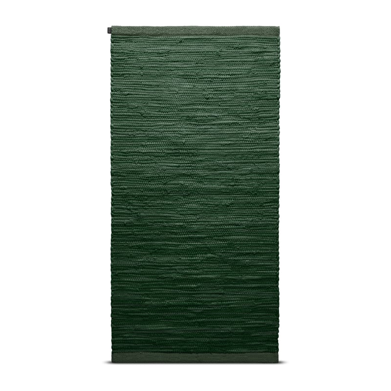 Rug Solid Cotton rug 65x135 cm Moss