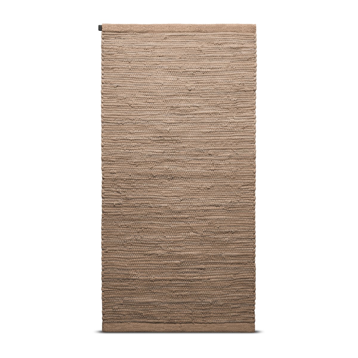 Rug Solid Cotton rug 65x135 cm Nougat | Scandinavian Design | Woven cotton rugs | Brown