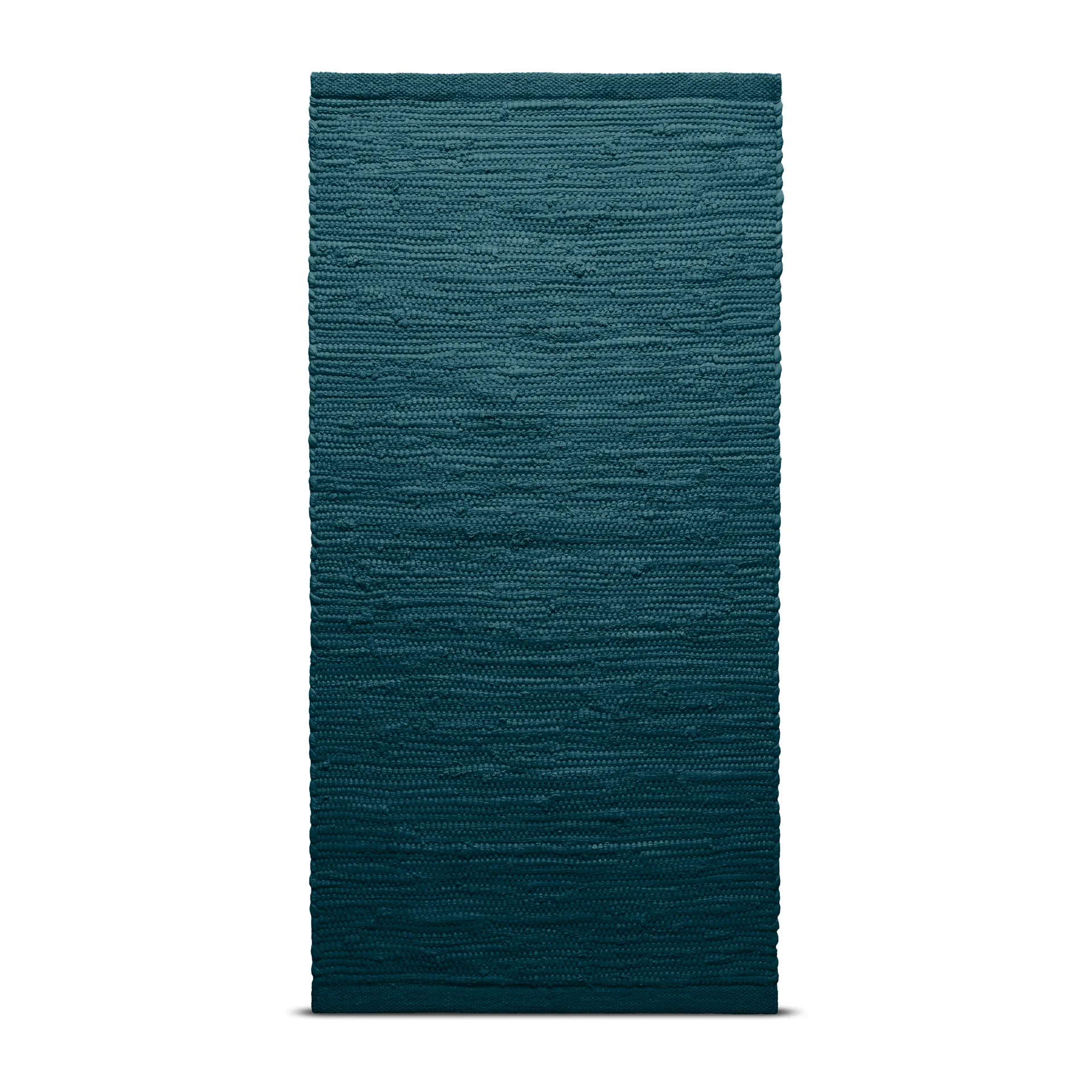 Cotton rug 65x135 cm, petroleum (petrolblue) Rug Solid