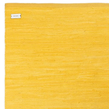 Cotton rug 65x135 cm - raincoat yellow - Rug Solid