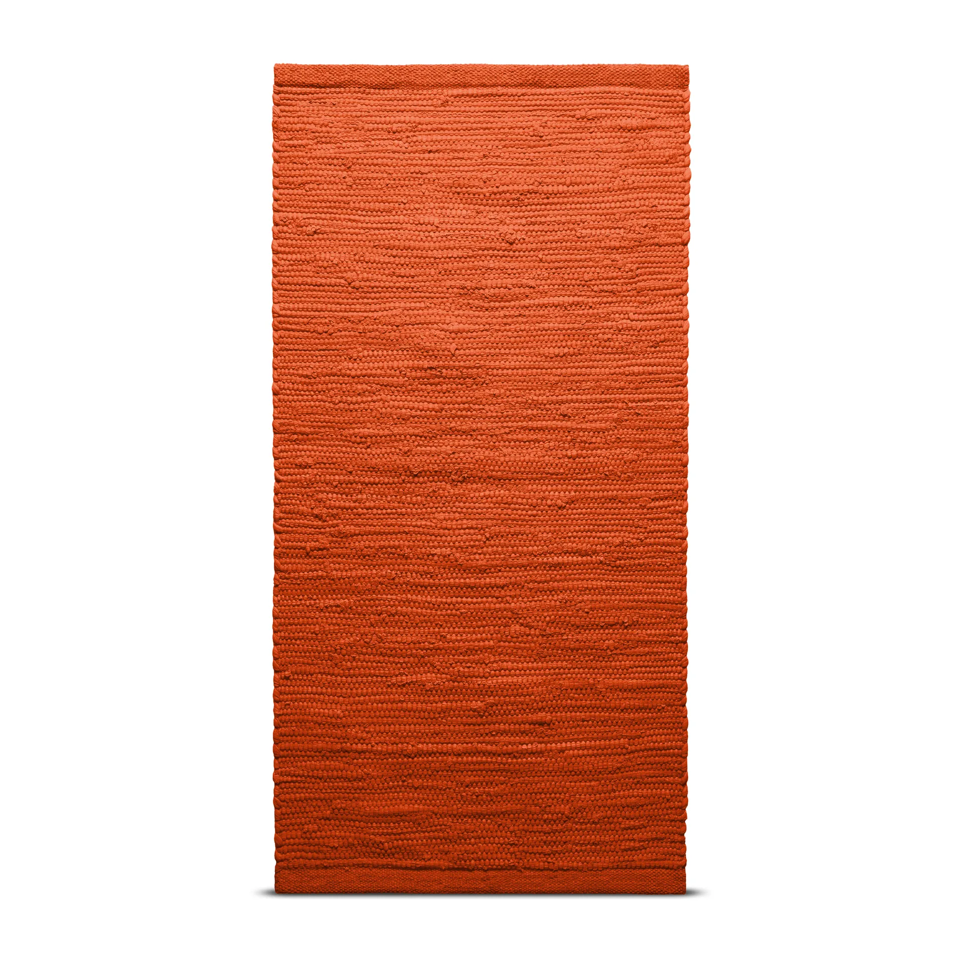 Cotton rug 65x135 cm, solar orange (orange) Rug Solid