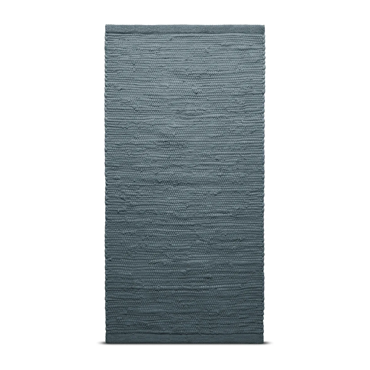 Rug Solid Cotton rug 65x135 cm steel grey (grey) | Scandinavian Design | Woven cotton rugs | Grey