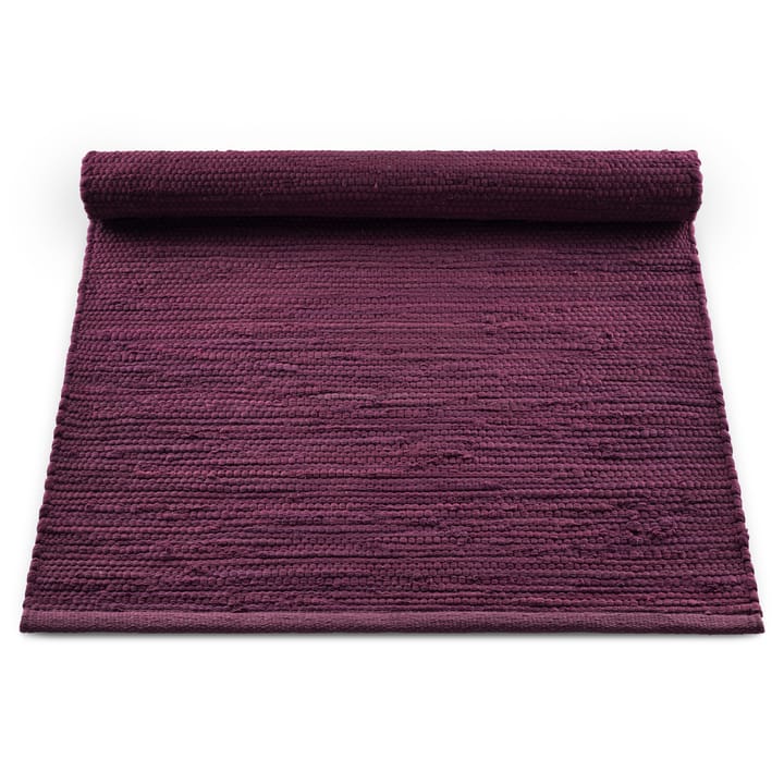 Cotton rug 75x200 cm - Bold Raspberry (dark pink) - Rug Solid