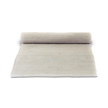 Cotton rug  75x200 cm - desert white (white) - Rug Solid