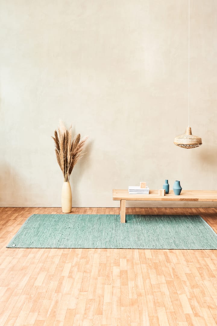 Cotton rug 75x200 cm, Dusty jade (mint) Rug Solid