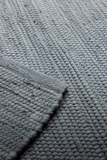Cotton rug 75x200 cm - steel grey (grey) - Rug Solid