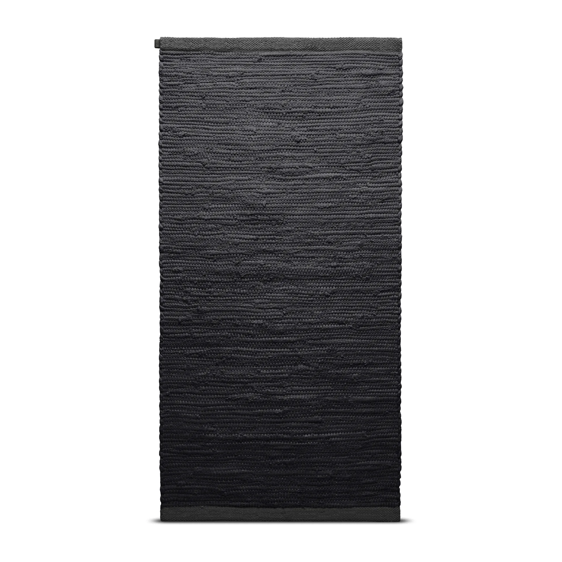 Cotton rug 75x300 cm, Charcoal Rug Solid