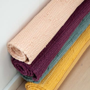 Cotton rug 75x300 cm - Soft Peach - Rug Solid