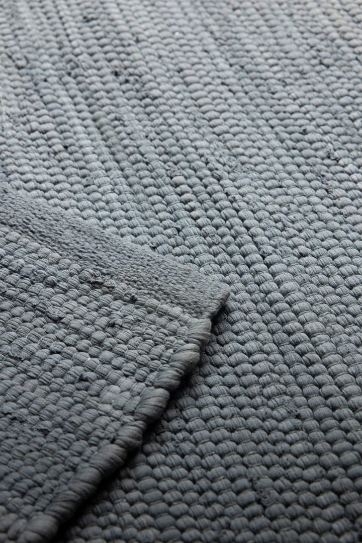 Cotton rug 75x300 cm, steel grey (grey) Rug Solid