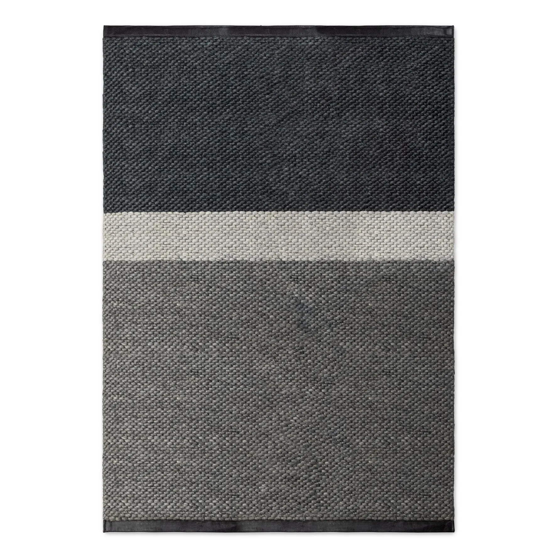 Landscape wool rug 140x200 cm, Gravel Rug Solid
