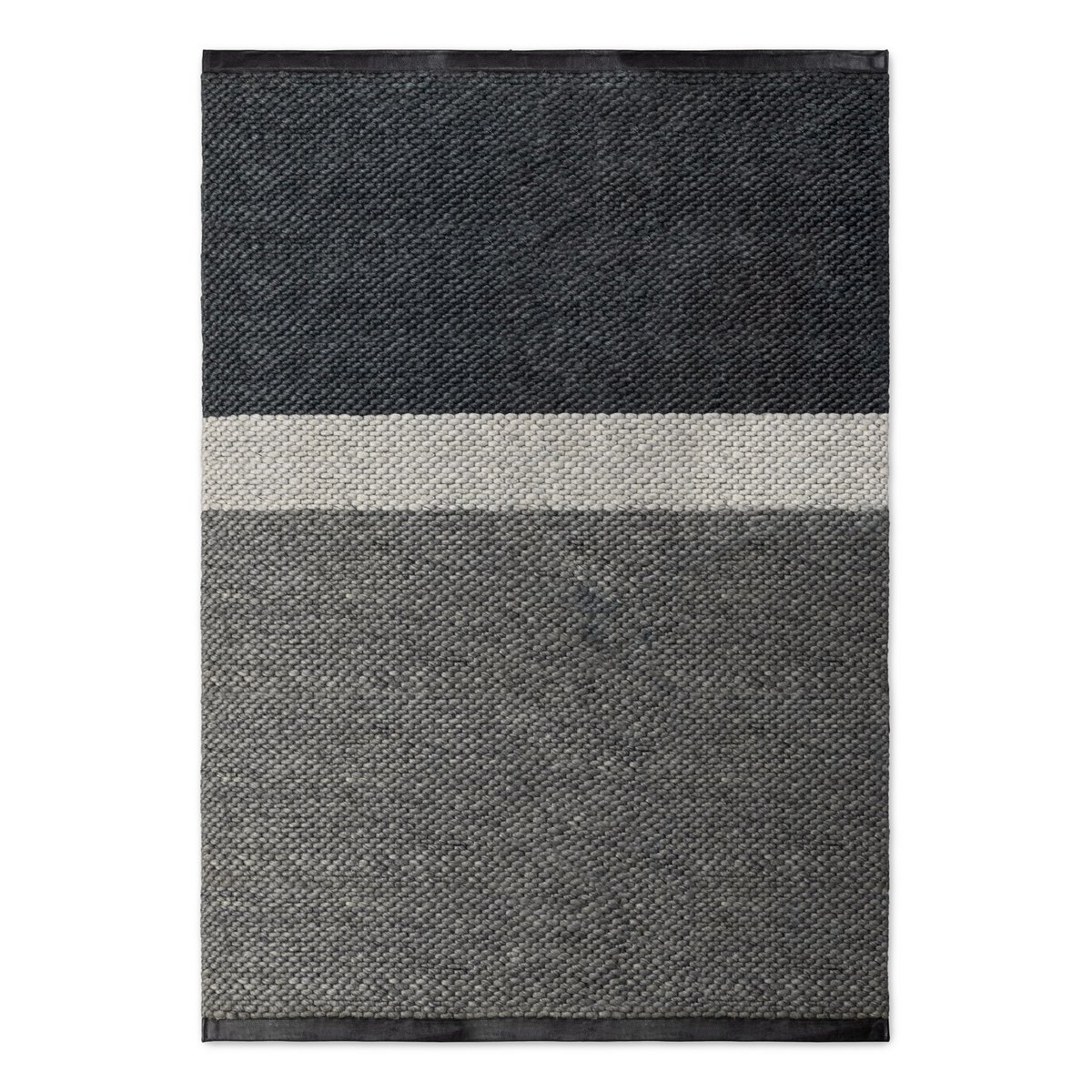 Rug Solid Landscape wool rug 140x200 cm Gravel | Scandinavian Design | Wool rugs | Grey