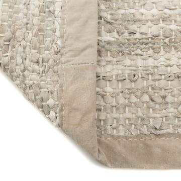 Leather rug 140x200 cm - Beige - Rug Solid