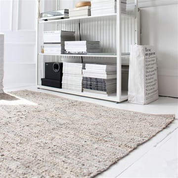 Leather rug  140x200 cm - beige - Rug Solid