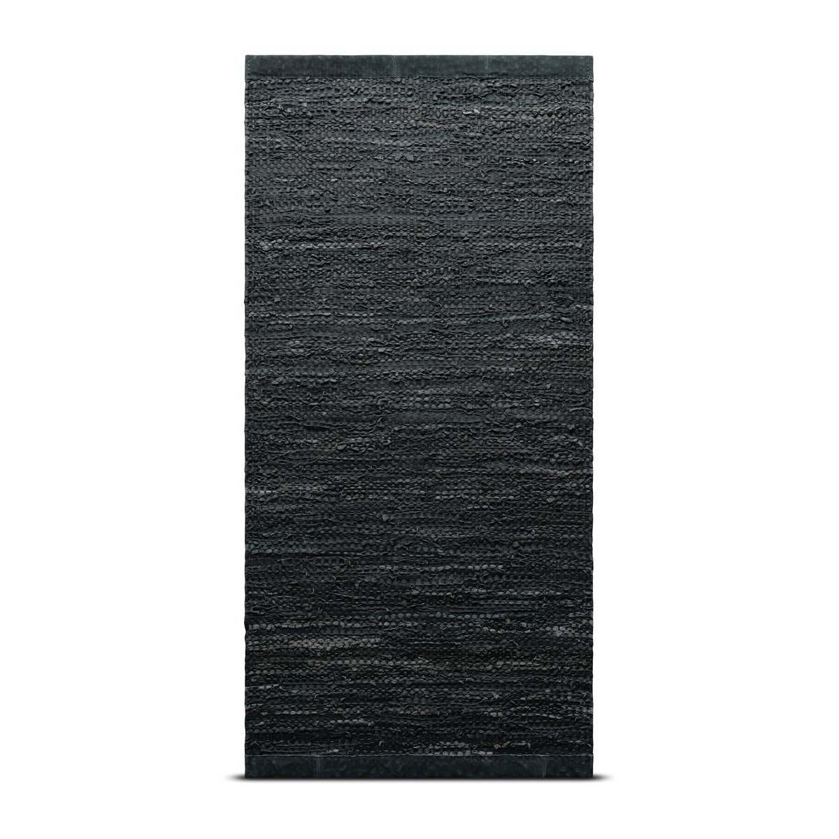 Rug Solid Leather rug 140x200 cm Dark grey (dark grey)